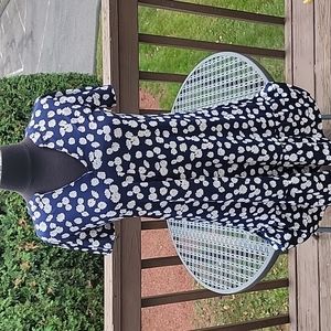 NWT GORGEOUS NAVY FLORAL DRESS